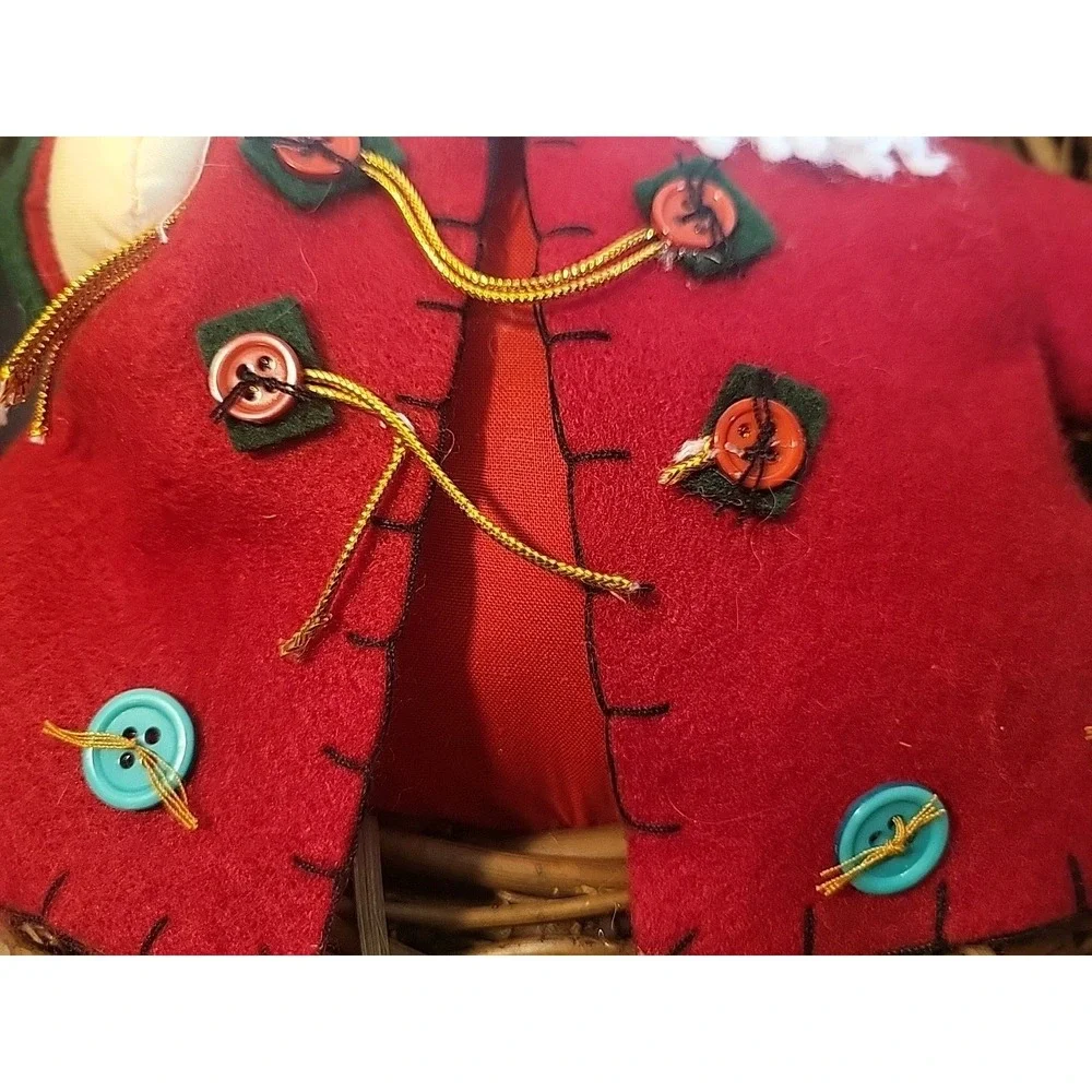 Vintage‎ Handmade Santa Wreath